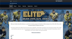 Desktop Screenshot of goldenstateelitehockey.org