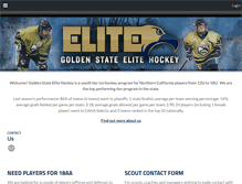 Tablet Screenshot of goldenstateelitehockey.org